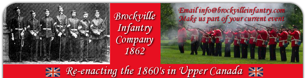 Brockville Infantry Company 1862 Header Image